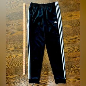Adidas boys jogger 18/20 black 3 stripe pants athletic pants